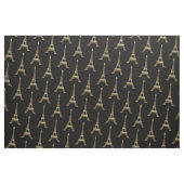 Eiffel Tower Paris Themed French Black Fabric Stoff (Fat Quarter (45,7 x 55,9 cm))