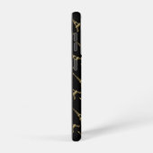 Eiffel Tower Paris Themed French Black Samsung Galaxy Hülle (Rechte Seite)