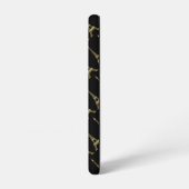 Eiffel Tower Paris Themed French Black Samsung Galaxy Hülle (Linke Seite)