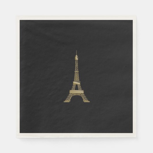 Eiffel Tower Paris Themed Partys Paper Napkins Serviette (Vorderseite)