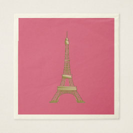 Eiffel Tower Paris Themed Partys Paper Napkins Serviette