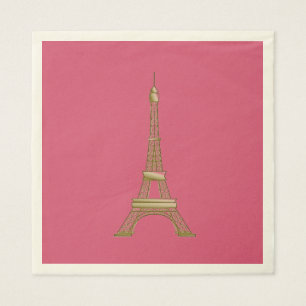 Eiffel Tower Paris Themed Partys Paper Napkins Serviette
