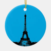 Eiffel Tower Paris Travel Keramik Ornament (Vorne)
