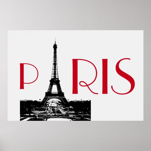 Eiffel Tower Paris Travel Poster (Vorne)