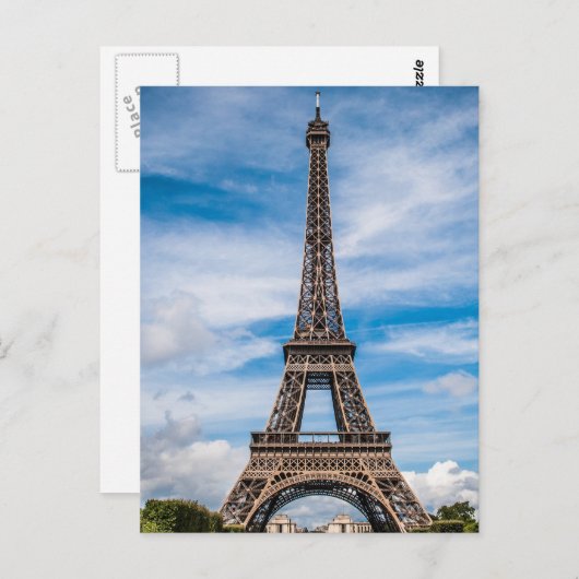 Eiffel Tower Paris Travel Postkarte (Vorne/Hinten)