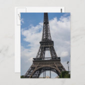 Eiffel Tower Paris Travel Postkarte (Vorne/Hinten)