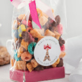 Eiffel Tower Paris Vielen Dank Runder Aufkleber