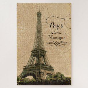 Eiffel Tower Paris Vintage Puzzle