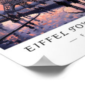 Eiffel Tower Paris Wall Art, Romantic France Poster (Ecke)