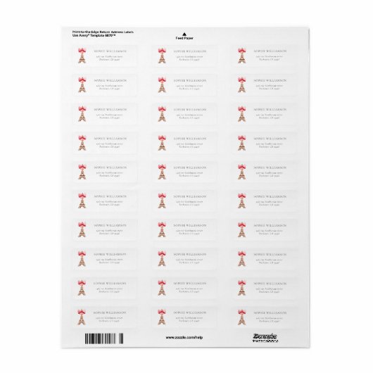 Eiffel Tower Paris Watercolor (Vorne)