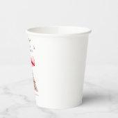 Eiffel Tower Paris Watercolor Babydusche Pappbecher (Links)