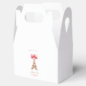 Eiffel Tower Paris Watercolor Geschenkschachtel (Geöffnet)