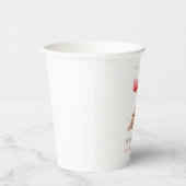 Eiffel Tower Paris Watercolor Pappbecher (Rechts)