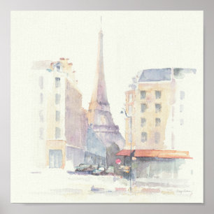 Eiffel Tower   Paris Watercolor Poster