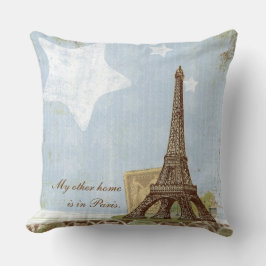 Eiffel Tower Paris Zuhause France French Throw Kissen