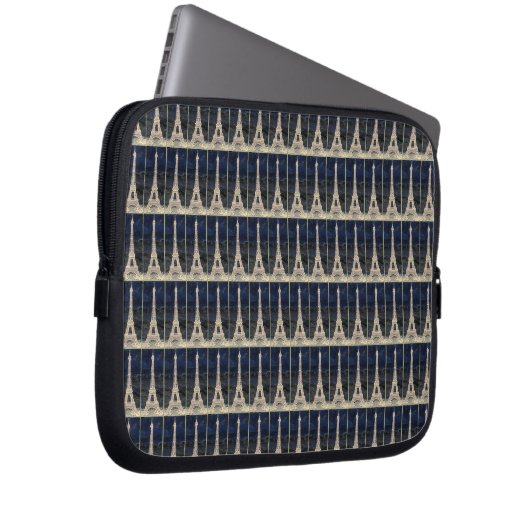 Eiffel Tower Pattern Laptopschutzhülle (Vorne Rechts)