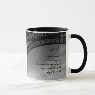 Eiffel Tower Personalisiert Bridesmaid Tasse