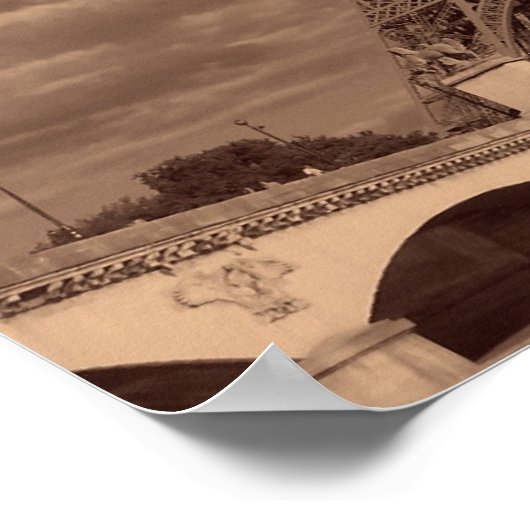 Eiffel Tower Picture Poster (Ecke)