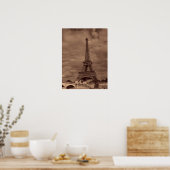 Eiffel Tower Picture Poster (Küche)