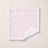Eiffel Tower Pink Stripe Bath Towel Set (Waschlappen)