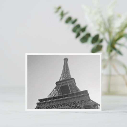 Eiffel Tower Postcard Postkarte (Stehend Vorderseite)