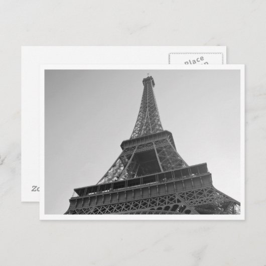 Eiffel Tower Postcard Postkarte (Vorne/Hinten)