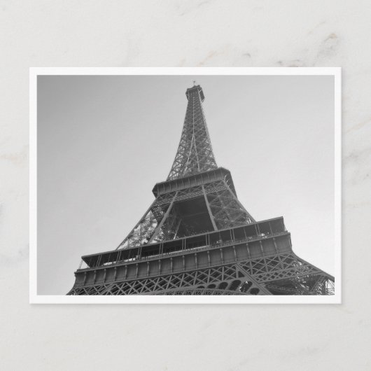 Eiffel Tower Postcard Postkarte (Vorderseite)