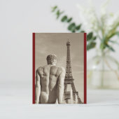 Eiffel Tower Postcard Postkarte (Stehend Vorderseite)
