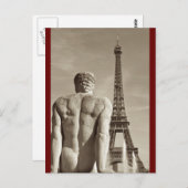 Eiffel Tower Postcard Postkarte (Vorne/Hinten)