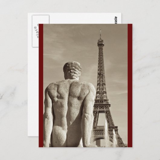 Eiffel Tower Postcard Postkarte (Vorne/Hinten)