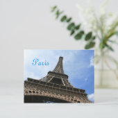 Eiffel Tower Postcard Postkarte (Stehend Vorderseite)