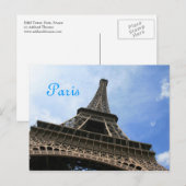 Eiffel Tower Postcard Postkarte (Vorne/Hinten)