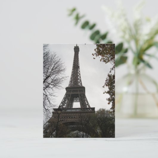 Eiffel Tower Postcard Postkarte (Stehend Vorderseite)