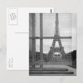 Eiffel Tower Postcard Postkarte (Vorne/Hinten)