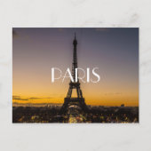 Eiffel Tower Postcard Postkarte (Vorderseite)