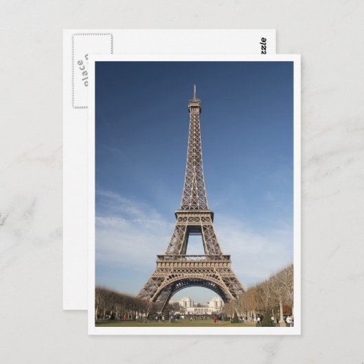Eiffel Tower Postcard Postkarte (Vorne/Hinten)