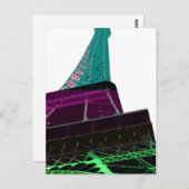 Eiffel Tower Postcard Postkarte (Vorne/Hinten)