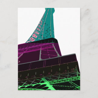Eiffel Tower Postcard Postkarte