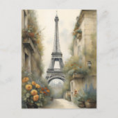 Eiffel Tower Postcard Postkarte (Vorderseite)
