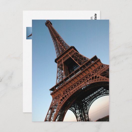 Eiffel Tower Postcard Postkarte (Vorne/Hinten)