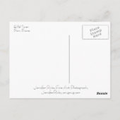 Eiffel Tower Postcard Postkarte (Rückseite)