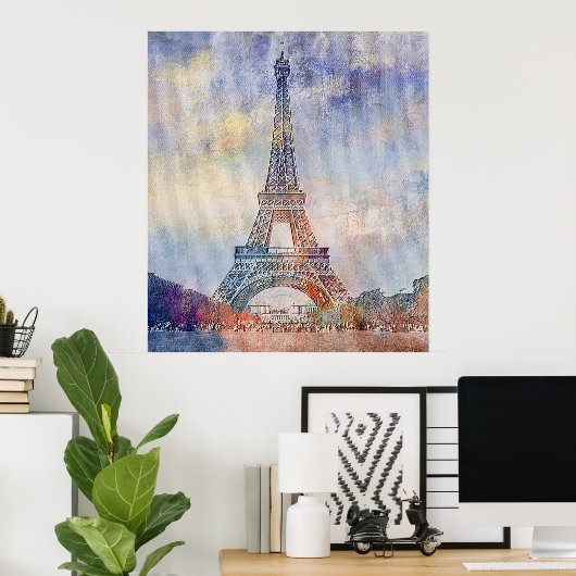 Eiffel Tower Poster (Heimbüro)