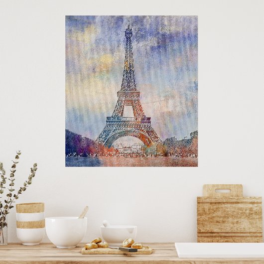 Eiffel Tower Poster (Küche)