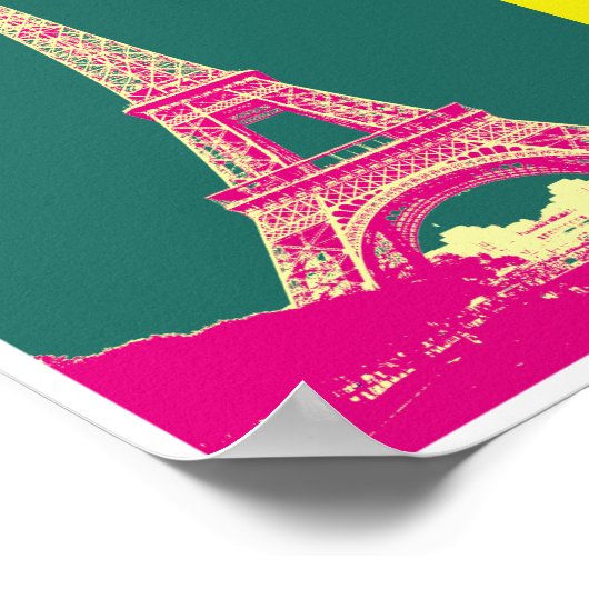 Eiffel Tower Poster (Ecke)