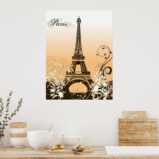Eiffel Tower Poster (Küche)