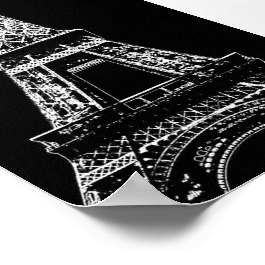 Eiffel Tower Poster (Ecke)
