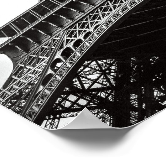 Eiffel Tower Poster Print (Ecke)