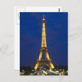 Eiffel Tower Postkarte (Vorne/Hinten)