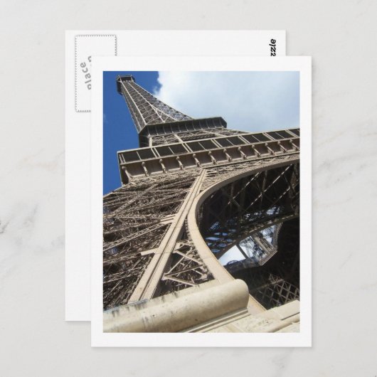 Eiffel Tower Postkarte (Vorne/Hinten)