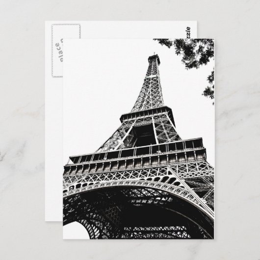 Eiffel Tower Postkarte (Vorne/Hinten)